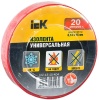 Изолента ПВХ красная 15х20м UIZ-13-10-K04 IEK