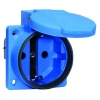 Розетка встраиваемая Schuko 16A 3п(2P+PE) 250В, IP54 Quick-Connect синяя Bals 71102
